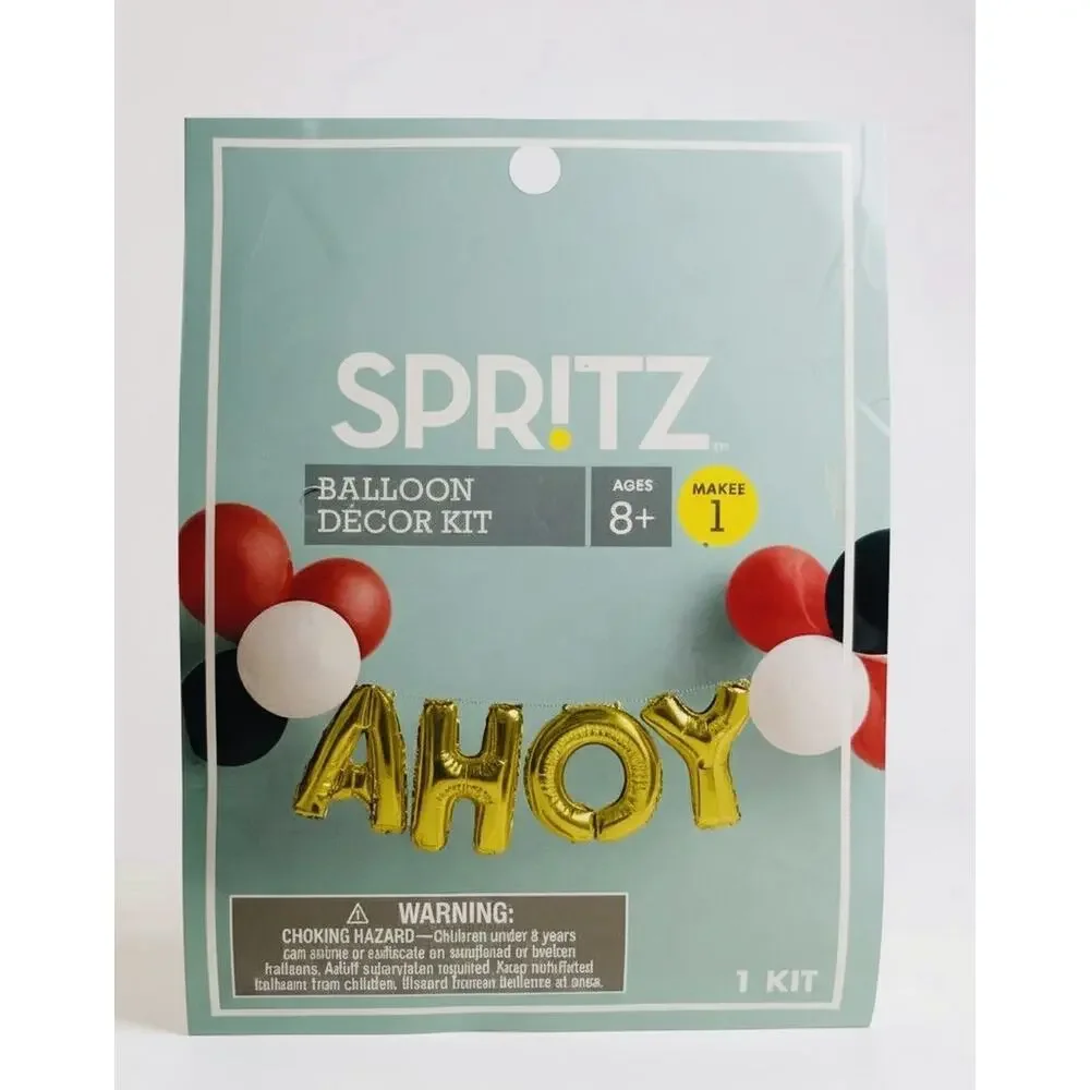 Pirate Cove Salt Life Ahoy Party Decoration Balloon Pack Spritz 12 Pieces NEW